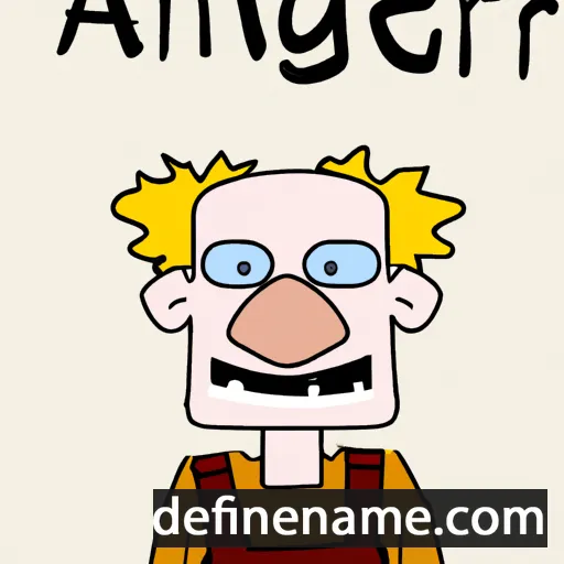 cartoon of the name Arnger