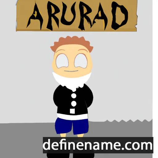 Arnþrúðr cartoon