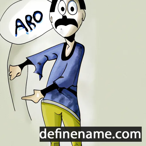 cartoon of the name Aro