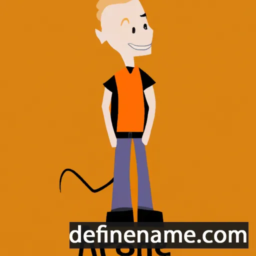 cartoon of the name Aronie