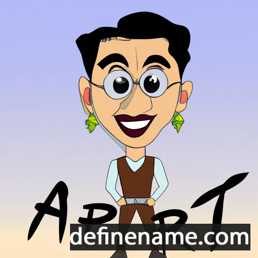 cartoon of the name Arpit