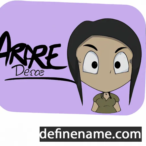 cartoon of the name Arrene