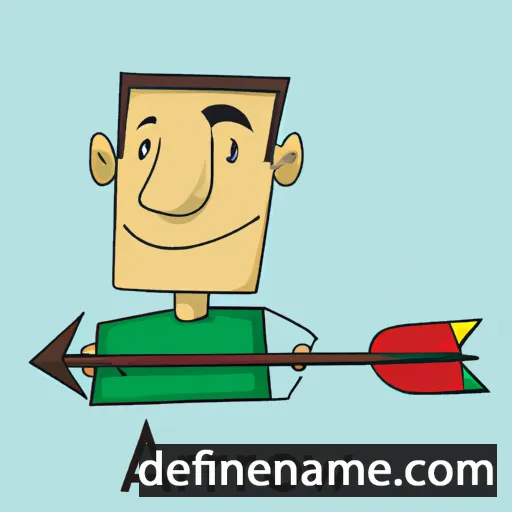 cartoon of the name Arrow