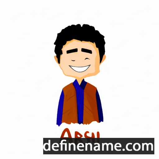 cartoon of the name Arshil