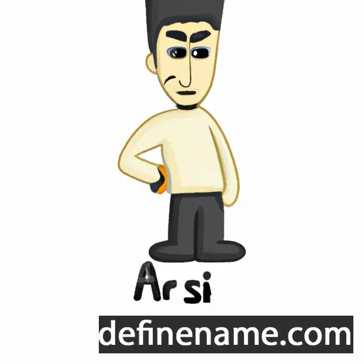 cartoon of the name Arsi