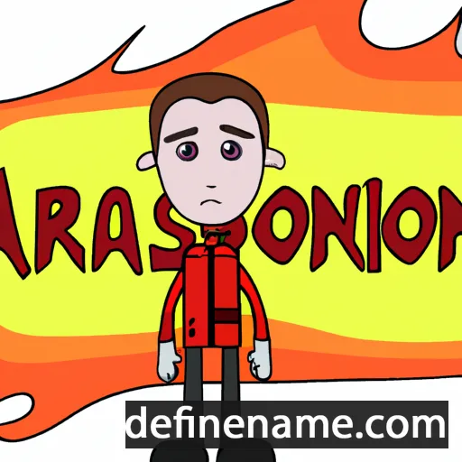 cartoon of the name Arson