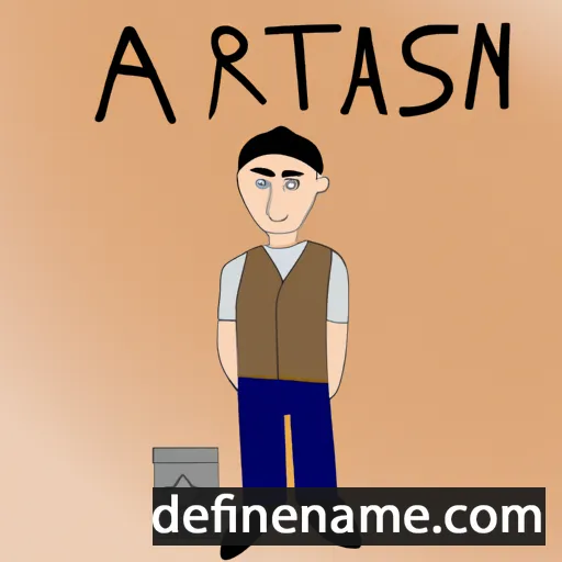 cartoon of the name Arstan