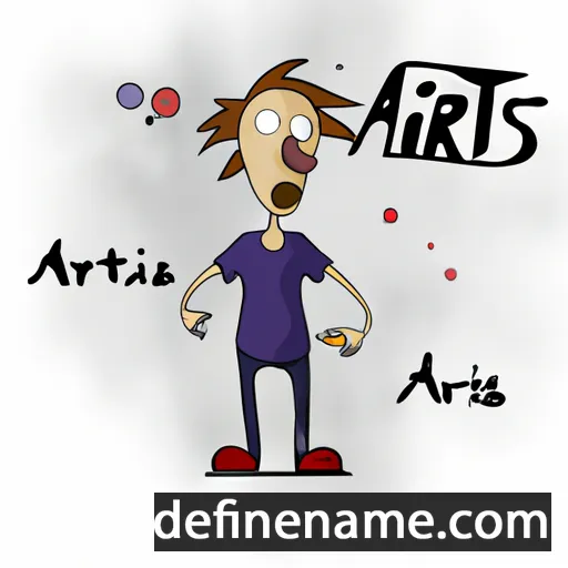 cartoon of the name Artė