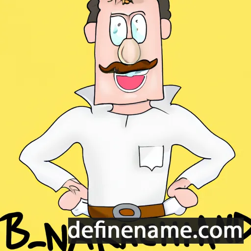 cartoon of the name Blanchard