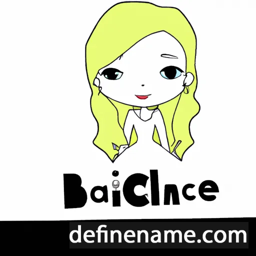 cartoon of the name Blanche