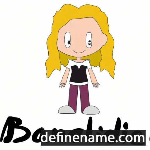 cartoon of the name Blandine