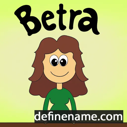 cartoon of the name Blerta