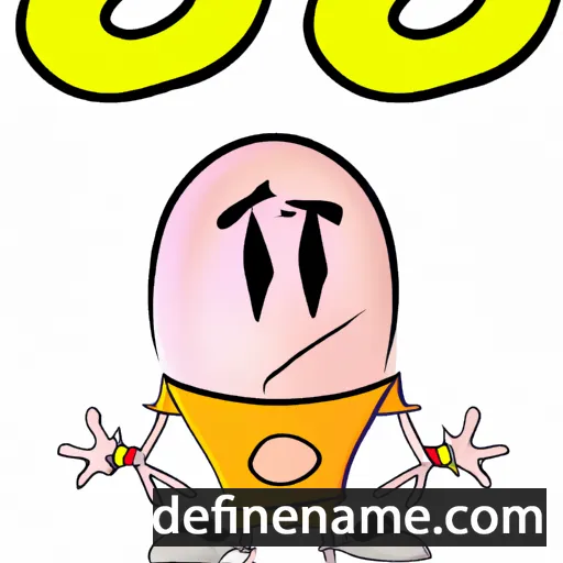 cartoon of the name Bo