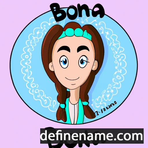 cartoon of the name Bohdana