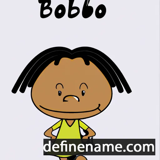 cartoon of the name Boipelo