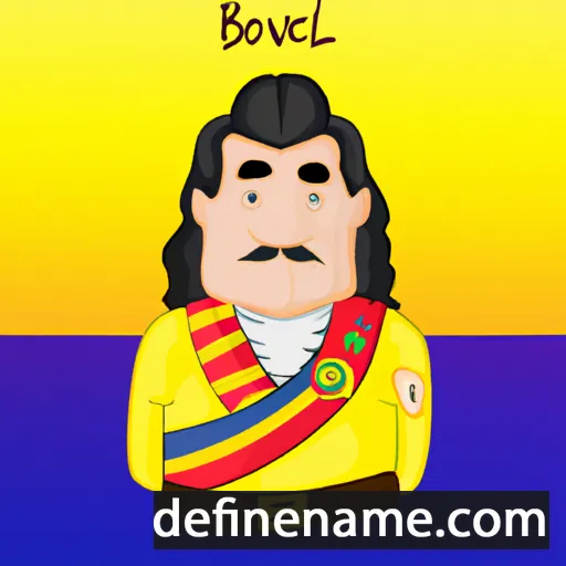 cartoon of the name Bolívar