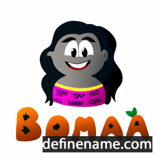 cartoon of the name Bolormaa