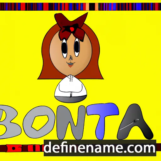 cartoon of the name Bonita