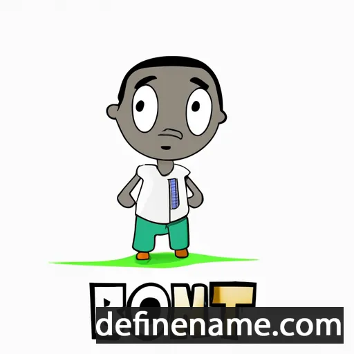 cartoon of the name Bontu