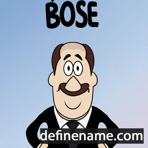 cartoon of the name Bosse