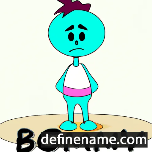 cartoon of the name Bounmy