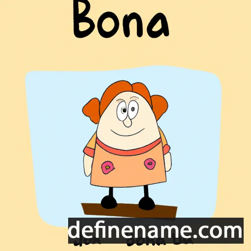 cartoon of the name Božena