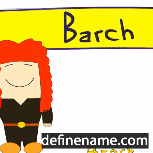 cartoon of the name Bracha