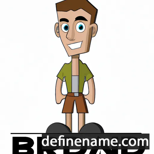 cartoon of the name Braden