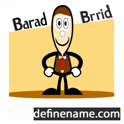 cartoon of the name Bradford