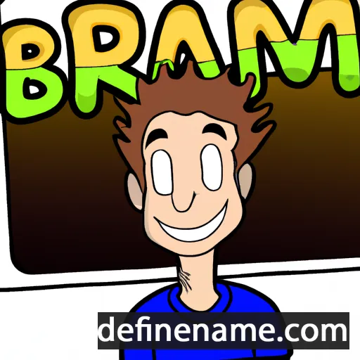 cartoon of the name Bram