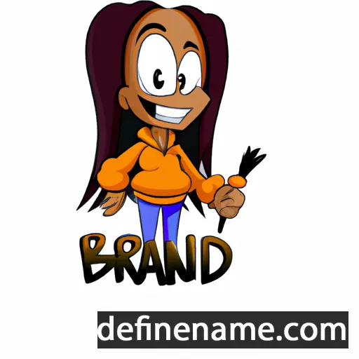 cartoon of the name Brandi