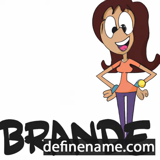 cartoon of the name Brandie