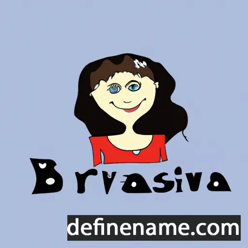 cartoon of the name Branislava