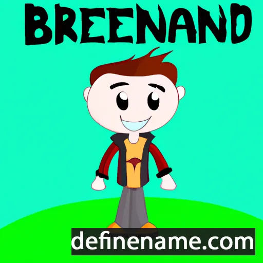 cartoon of the name Brendan