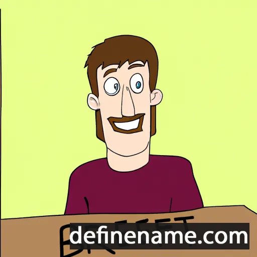 cartoon of the name Brett