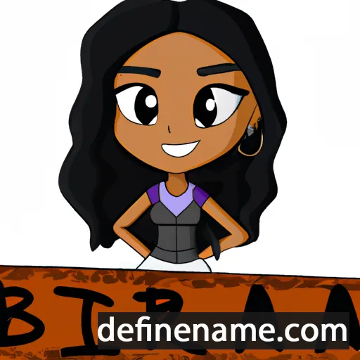 cartoon of the name Bria