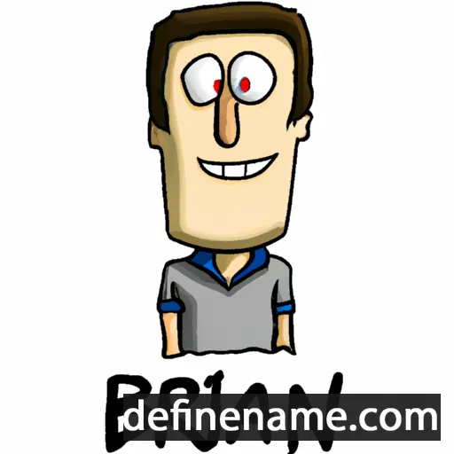 cartoon of the name Brian