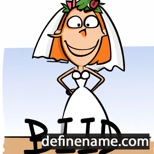 cartoon of the name Bride