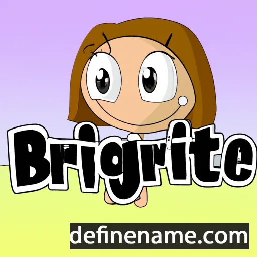 cartoon of the name Bridgette