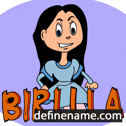 cartoon of the name Briella