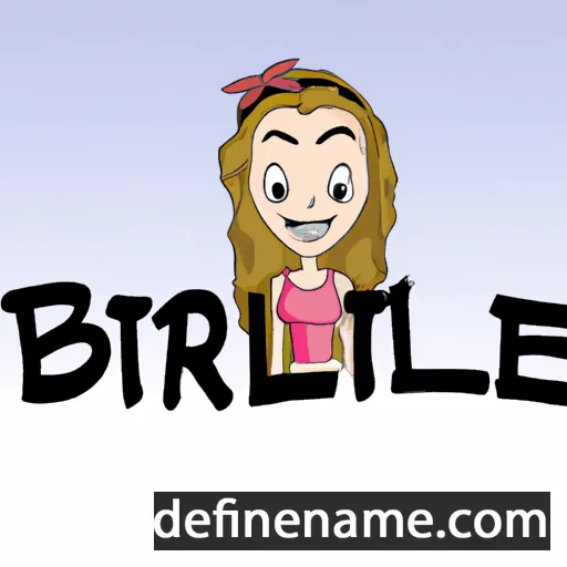 cartoon of the name Brielle