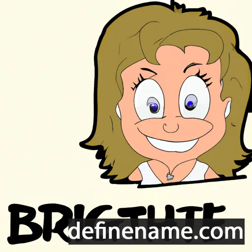 cartoon of the name Brigitte