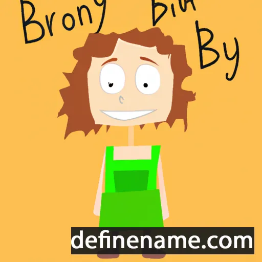 cartoon of the name Briony