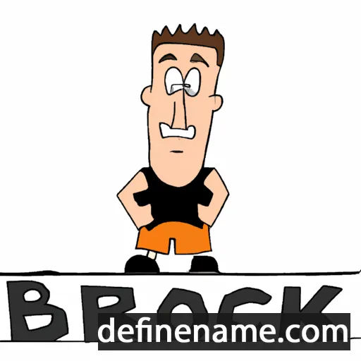 cartoon of the name Brock