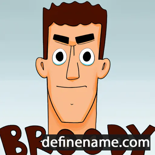 cartoon of the name Brody