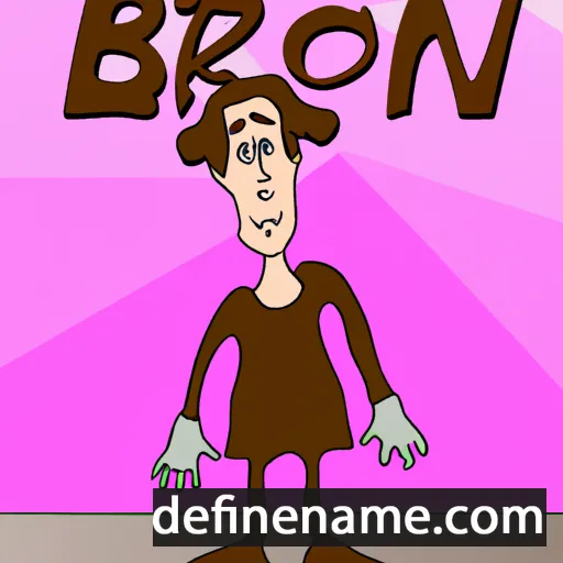 cartoon of the name Bron