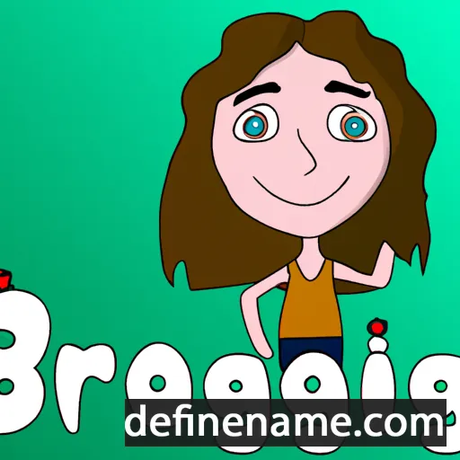 cartoon of the name Bronagh