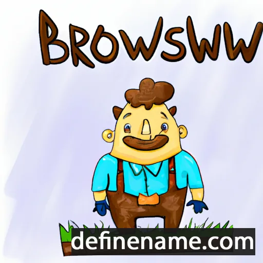 cartoon of the name Bronisław