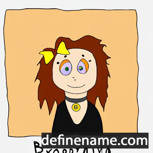 cartoon of the name Bronislava