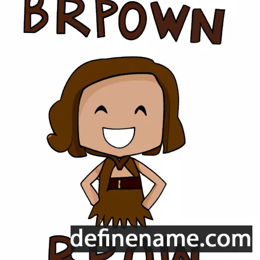 cartoon of the name Bronwen